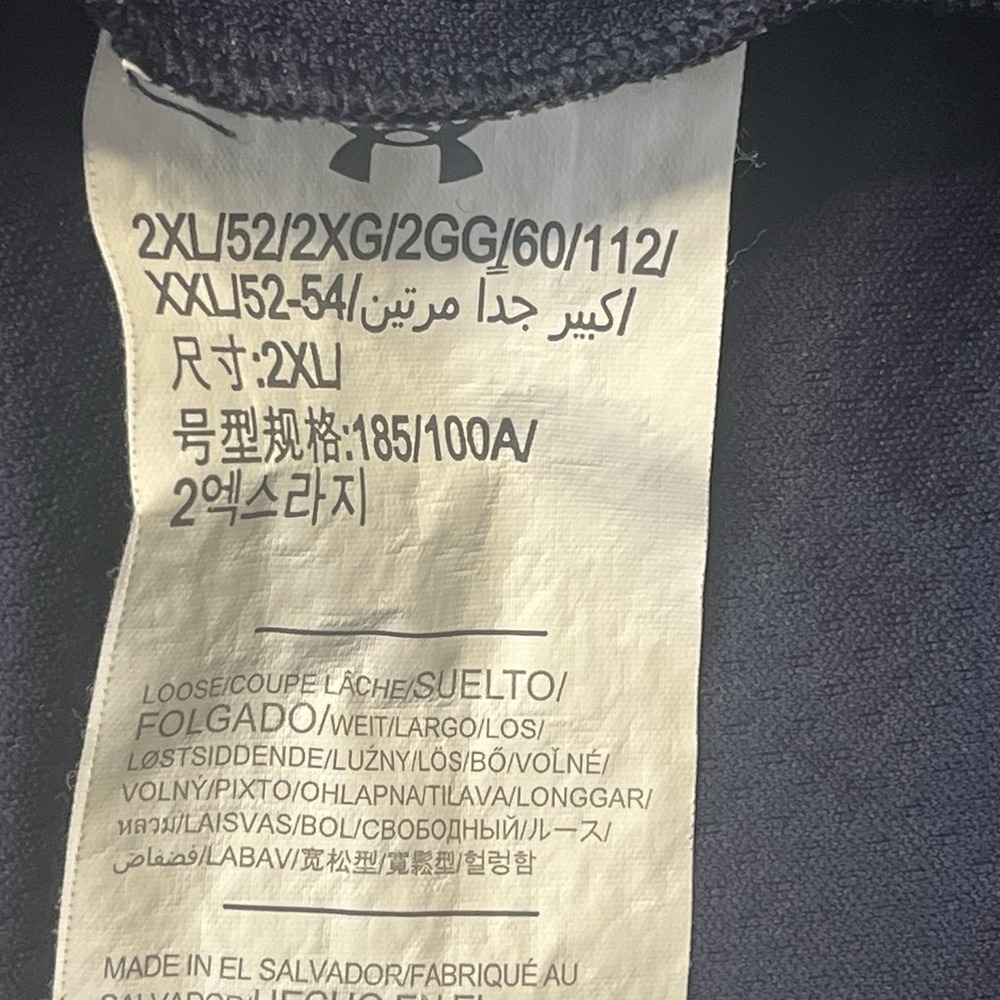 Under Armour Auburn Tigers Mens 2XL Golf Blue Performance Stretch Quarter Zip - Picture 8 of 9